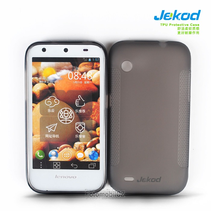 Silikonové pouzdro kryt JEKOD TPU + fólie Black pro Lenovo S680