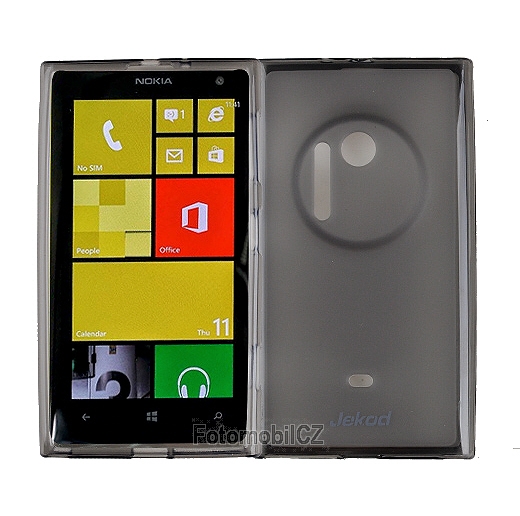 Silikonové pouzdro kryt JEKOD TPU + fólie Black pro Nokia Lumia 1020