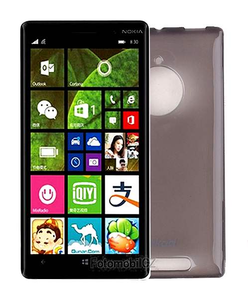 Silikonové pouzdro kryt JEKOD TPU + fólie Black pro Nokia Lumia 830
