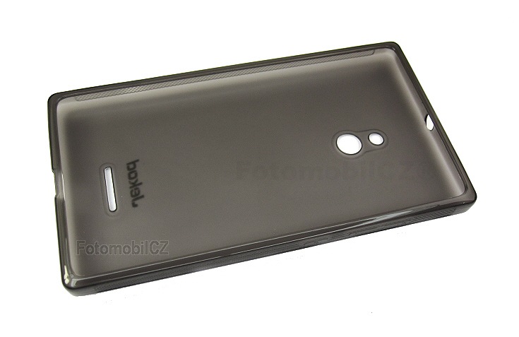 Silikonové pouzdro kryt JEKOD TPU + fólie Black pro Nokia XL