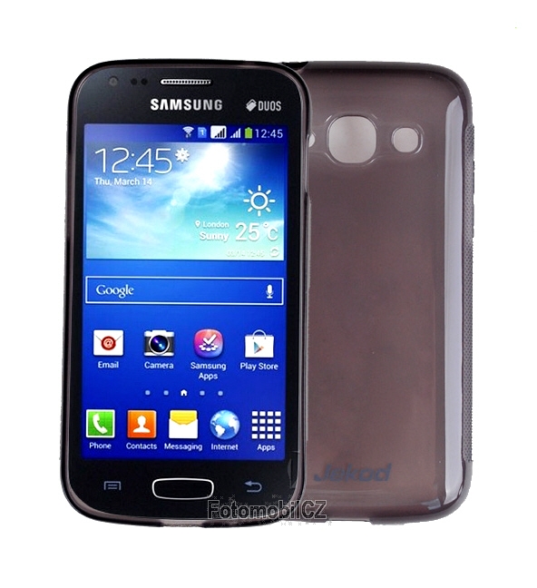 Silikonové pouzdro kryt JEKOD TPU + fólie Black pro Samsung S7270 Galaxy Ace 3