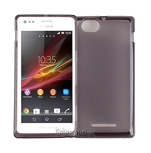 Silikonové pouzdro kryt JEKOD TPU + fólie Black pro Sony Xperia M C1904 /C1905