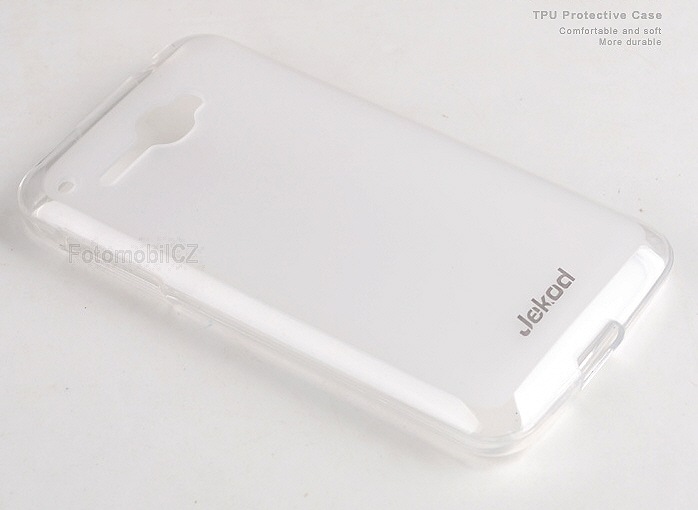 Silikonové pouzdro kryt JEKOD TPU + fólie White pro Alcatel 5035D One Touch X´Pop