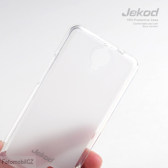Silikonové pouzdro kryt JEKOD TPU + fólie White pro Alcatel 6030D One Touch Idol
