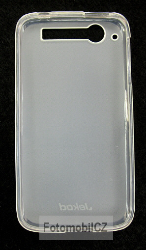 Silikonové pouzdro kryt JEKOD TPU + fólie White pro Alcatel OT997