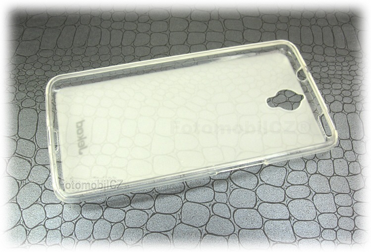 Silikonové pouzdro kryt JEKOD TPU + fólie White pro Alcatel One Touch Idol X+
