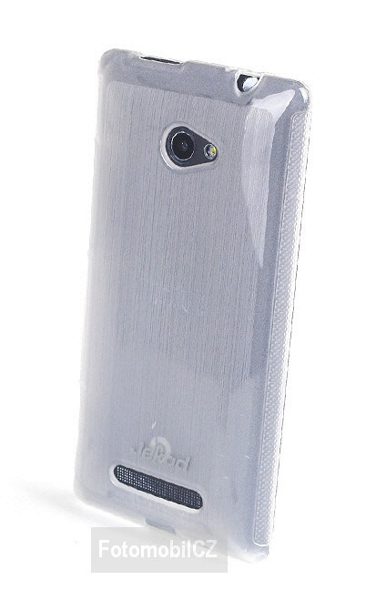 Silikonové ochranné pouzdro JEKOD TPU + fólie White pro HTC 8X