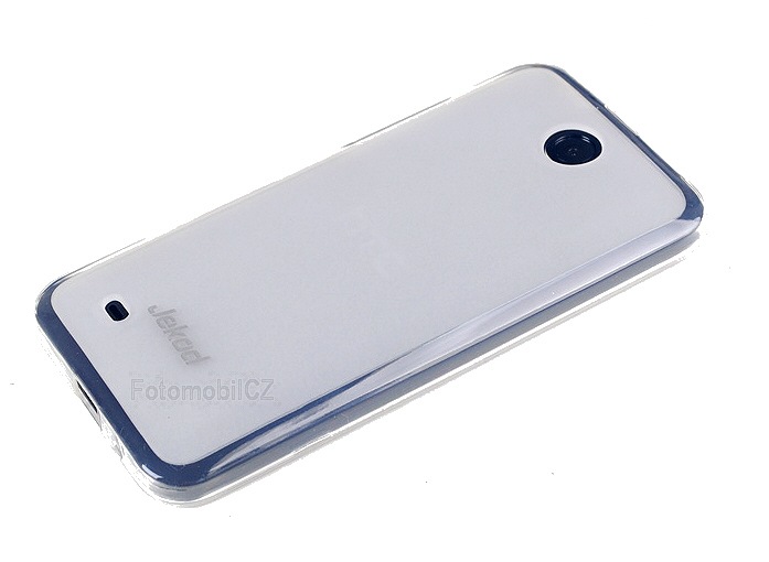 Silikonové pouzdro kryt JEKOD TPU + fólie White pro HTC Desire 300