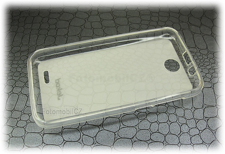 Silikonové pouzdro kryt JEKOD TPU + fólie White pro HTC Desire 310