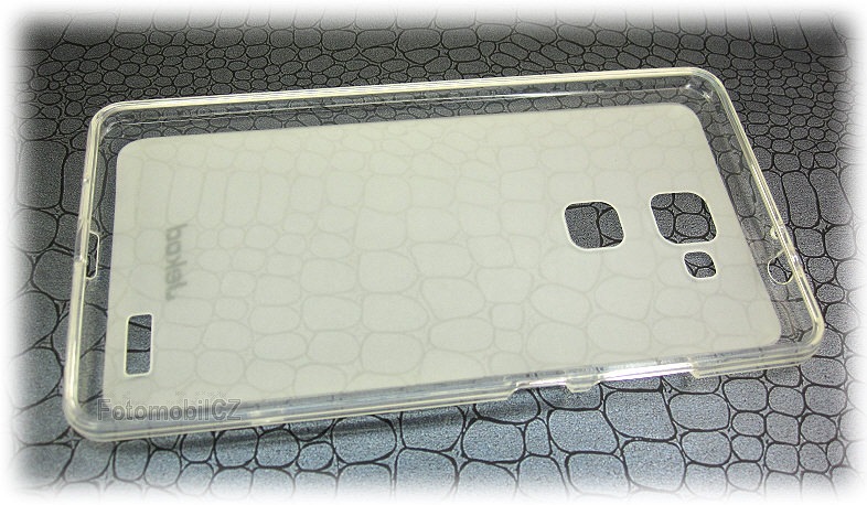 Silikonové pouzdro kryt JEKOD TPU + fólie White pro Huawei Ascend Mate 7
