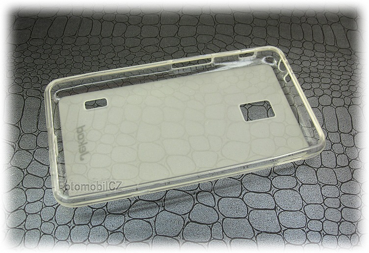 Silikonové pouzdro kryt JEKOD TPU + fólie White pro LG D500 F6