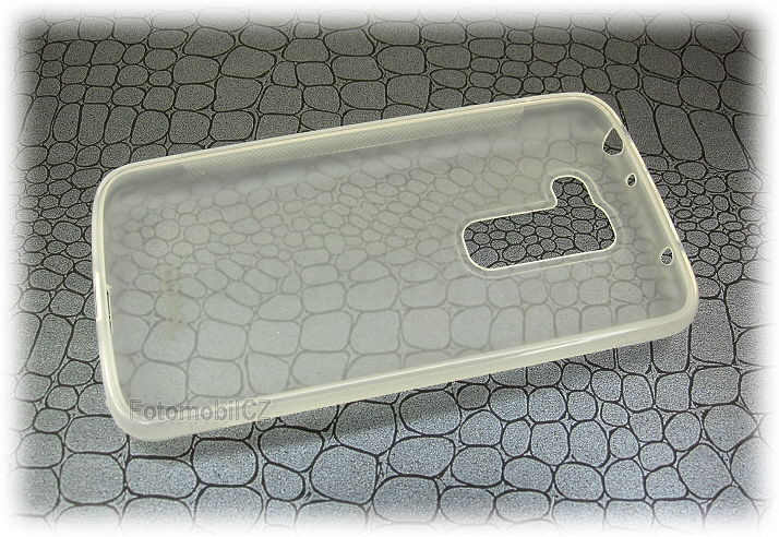 Silikonové pouzdro kryt JEKOD TPU + fólie White pro LG D620 G2 mini