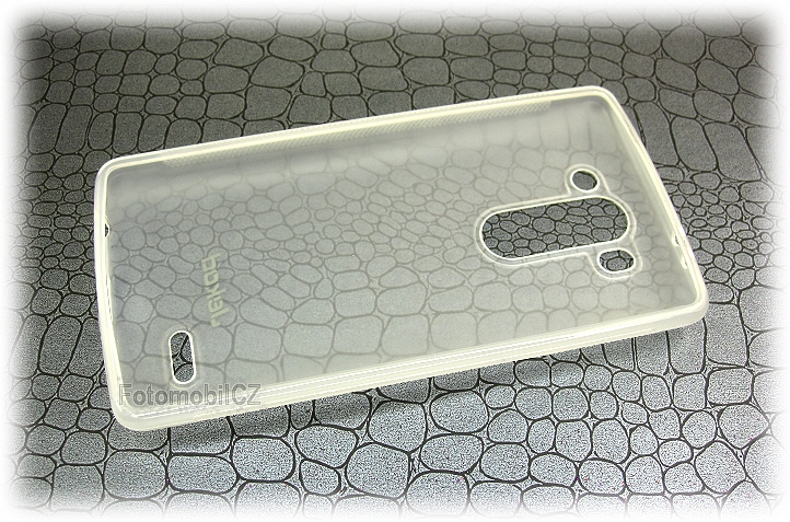 Silikonové pouzdro kryt JEKOD TPU + fólie White pro LG D722 G3s