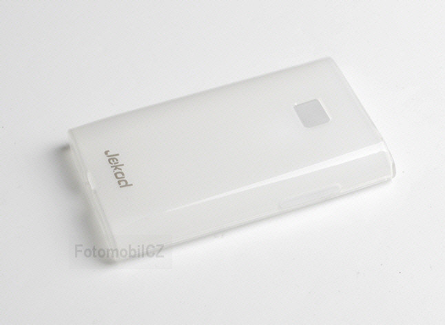 Silikonové pouzdro kryt JEKOD TPU + fólie White pro LG E400 L3