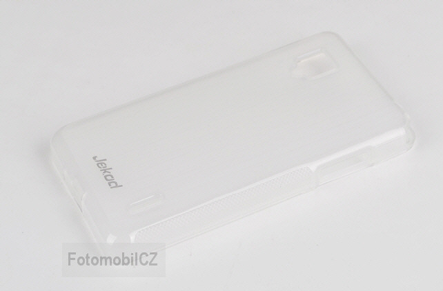 Silikonové ochranné pouzdro JEKOD TPU + fólie White pro LG E975 Optimus G