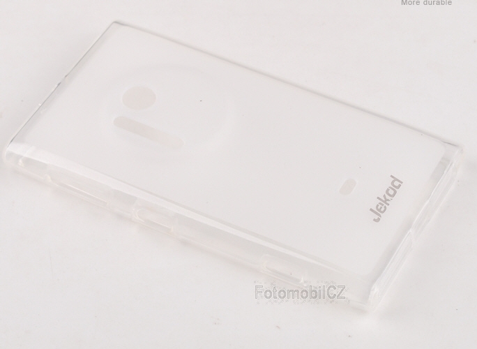 Silikonové pouzdro kryt JEKOD TPU + fólie White pro Nokia Lumia 1020
