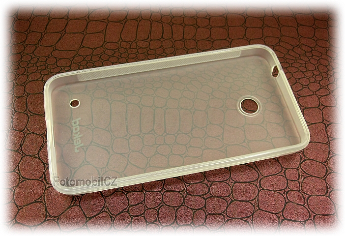 Silikonové pouzdro kryt JEKOD TPU + fólie White pro Nokia Lumia 630