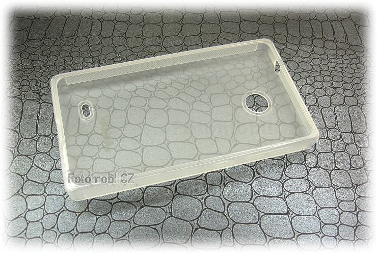 Silikonové pouzdro kryt JEKOD TPU + fólie White pro Nokia X /X+