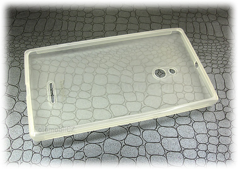 Silikonové pouzdro kryt JEKOD TPU + fólie White pro Nokia XL