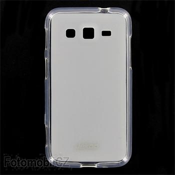 Silikonové pouzdro kryt JEKOD TPU + fólie White pro Samsung i8580 Galaxy S4 mini Active