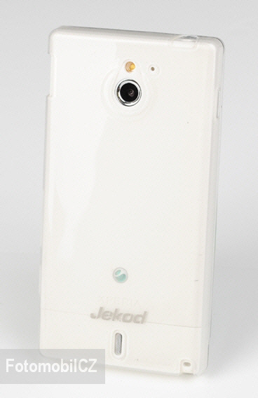 Silikonové pouzdro kryt JEKOD TPU + fólie White pro Sony MT27i