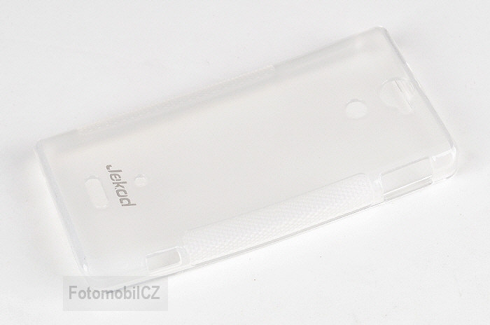 Silikonové ochranné pouzdro JEKOD TPU + fólie White pro Sony Xperia V LT25i