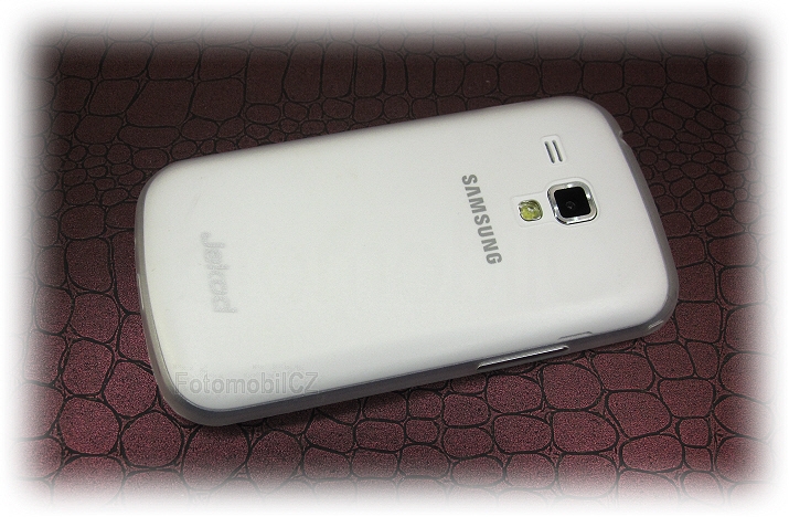 Pouzdro JEKOD PP ultratenký 0,3 mm kryt bílý + fólie pro Samsung S7560, S7580, S7582, S7562