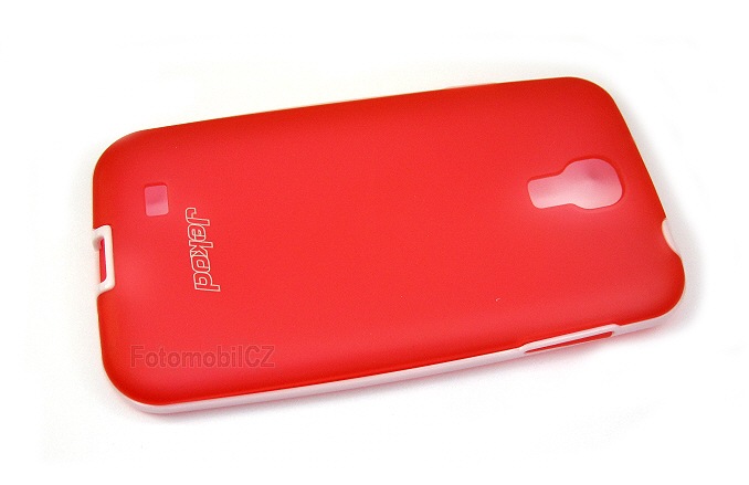 JEKOD TPU Pouzdro vč. Rámečku + fólie Red pro Samsung i9505 Galaxy S4