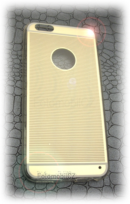 Silikonový ultratený kryt pouzdro pro iPhone 6 zlatý vzor GOLD 2B