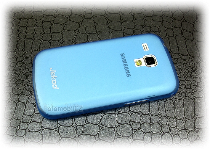 Pouzdro JEKOD PP ultratenký 0,3 mm kryt modrý + fólie pro Samsung S7560, S7580, S7582, S7562