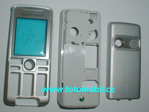 Originální kryt Sony Ericsson K310i stříbrný - 3 dílný