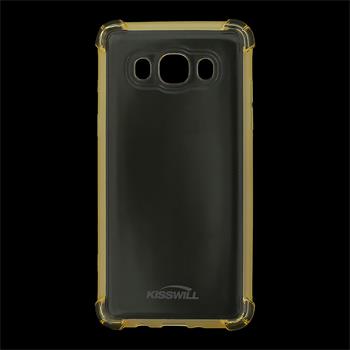 Kisswill Shock TPU silikonové pouzdro GOLD zlatá barva pro Samsung J510 Galaxy J5 2016