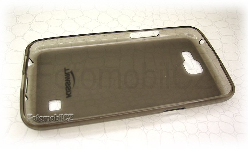 Kisswill TPU černé transparentní silikonové pouzdro pro LG K120 K4