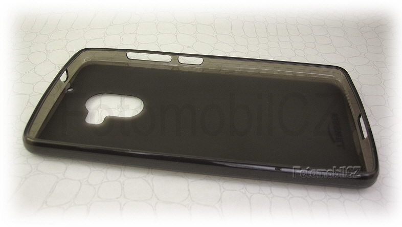 Kisswill TPU černé transparentní silikonové pouzdro pro Lenovo A7010 + sklo na displej