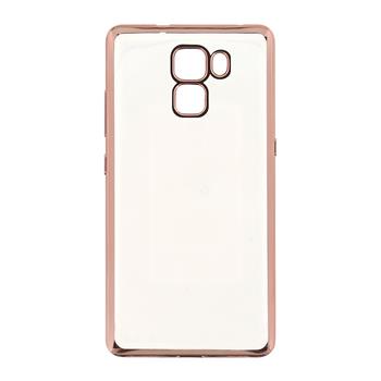 Kisswill TPU silikonové transparentní pouzdro / Rose GOLD zlatá barva pro Honor 7