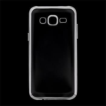 Kisswill TPU silikonové transparentní pouzdro / Silver pro Samsung J500 Galaxy J5