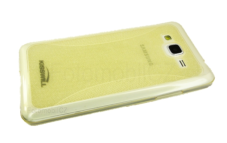Kisswill TPU Shine Pouzdro GOLD zlatá barva pro Samsung G530 Galaxy Grand Prime