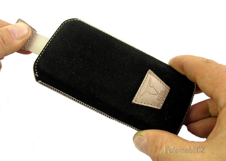 Kožené pouzdro OZBO Belle, velikost ML, pull-out, černé