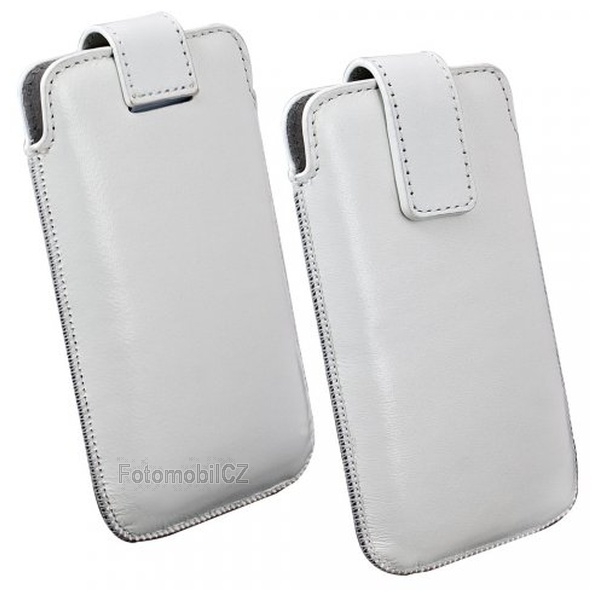 Kožené pouzdro OZBO Cora bílé pro IPhone SE 2022 / SE 2020 / 6 / 6S / 7 / 8