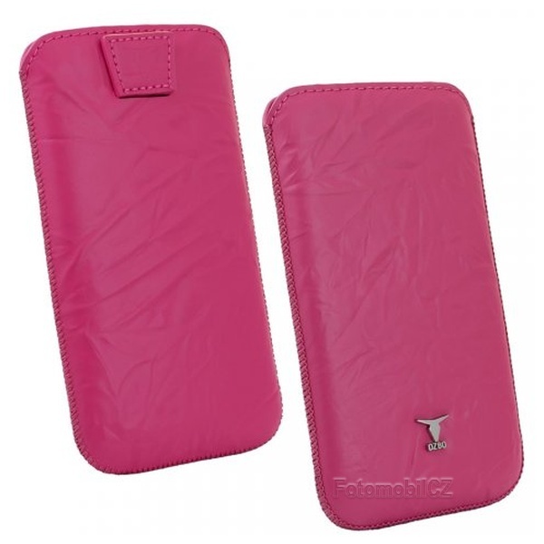 Kožené pouzdro OZBO Piega, velikost XL, pull-out, růžové