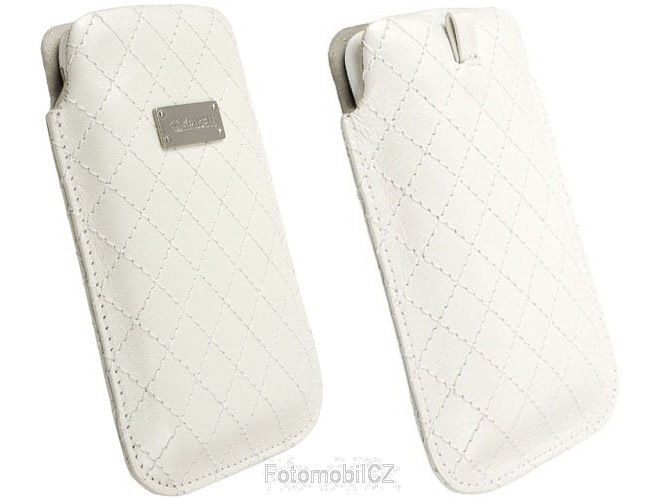 Krusell prošívané pouzdro AVENYN mobile XXL, bílá