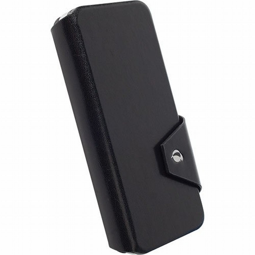 Krusell flipové kožené pouzdro KALMAR FLIPWALLET pro iPhone 6, 6S, černá barva