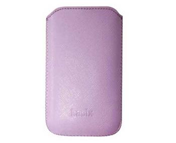 Ksix pouzdro svislé TUX pro iPhone4 a jiné smartphony (do 116 x 64 x 10 mm), fialová