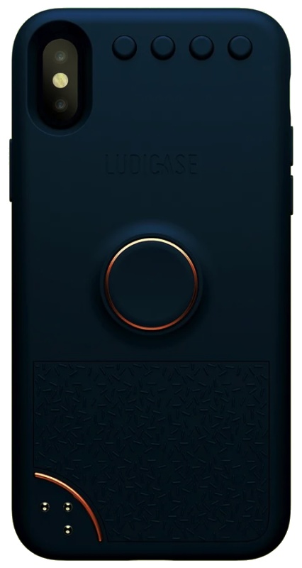 Antistresové pouzdro LUDICASE Pocket Playground pro iPhone X / XS modré