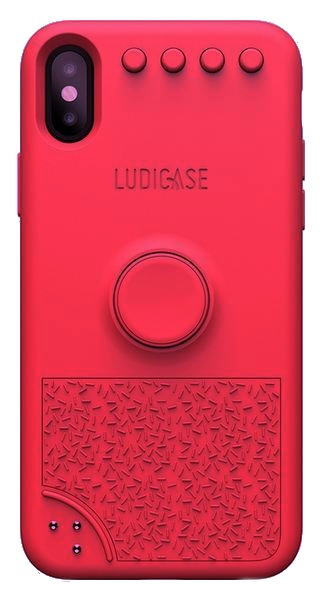 Antistresové pouzdro LUDICASE Pocket Playground pro iPhone X / XS red