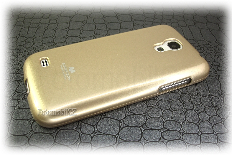 Mercury Jelly silikonové pouzdro pro Samsung i9195 Galaxy S4 mini GOLD zlatá barva