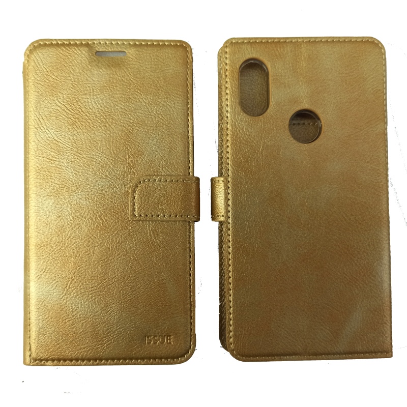 Molan Cano Issue knížkové pouzdro pro Xiaomi Redmi Note 6 Pro GOLD zlatá barva