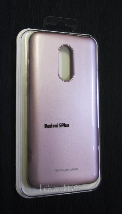 Molan Cano Jelly TPU silikonové pouzdro pro Xiaomi Redmi 5 Plus Rose GOLD zlatá barva