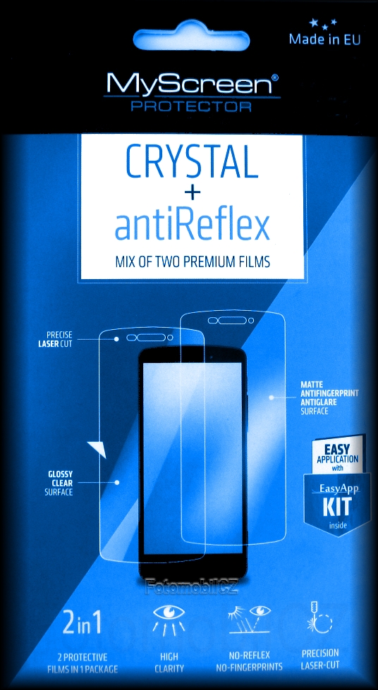 2 kusy ochranné fólie na displej pro Microsoft Lumia 550 + Easy App KIT