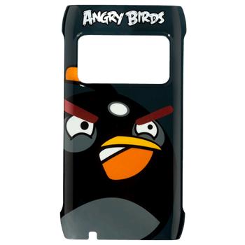 Nokia pevný kryt CC-5004 Angry Birds pro Nokia X7-00, černá